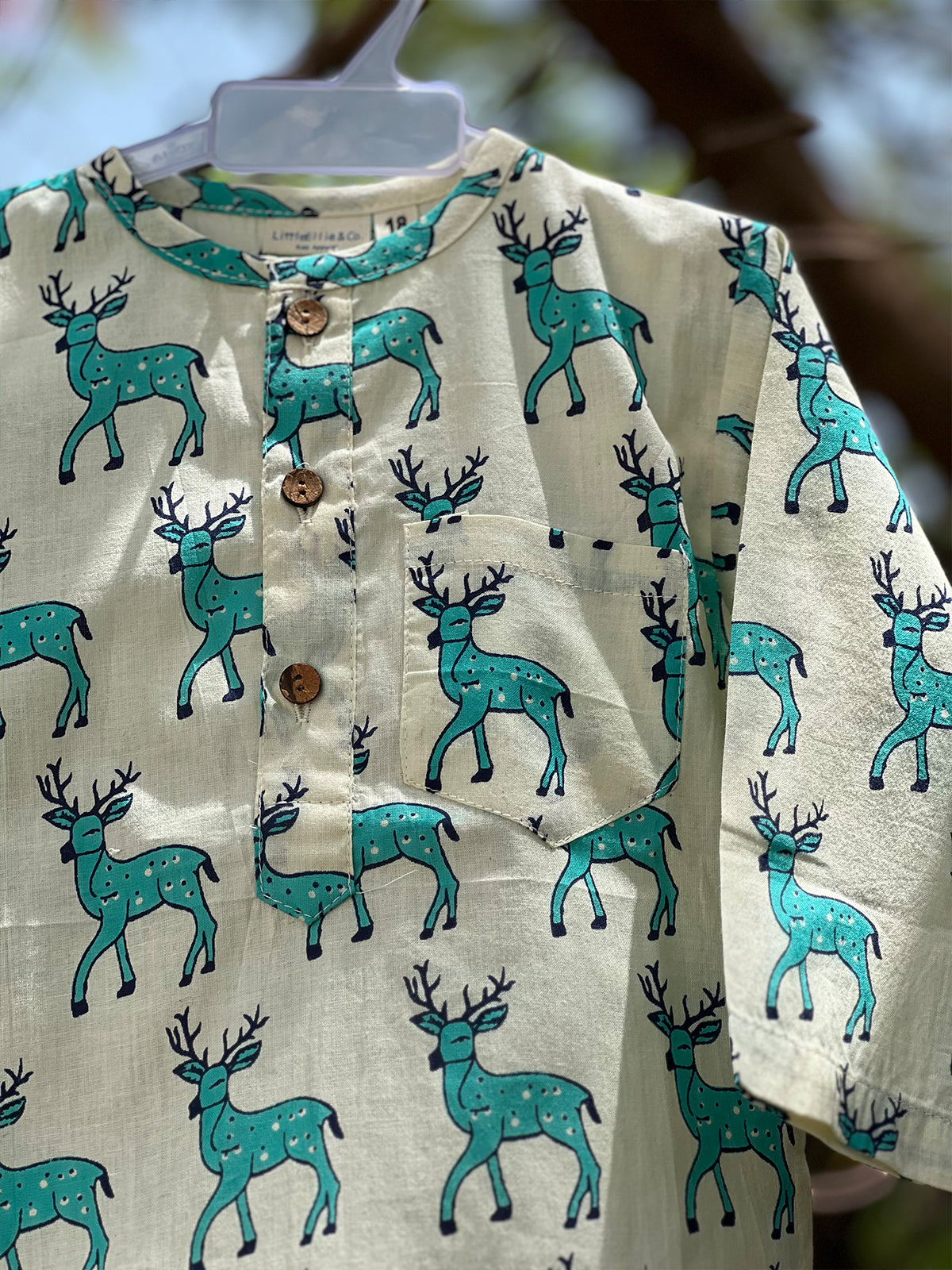 Unisex Night Dress - Deer Print 114