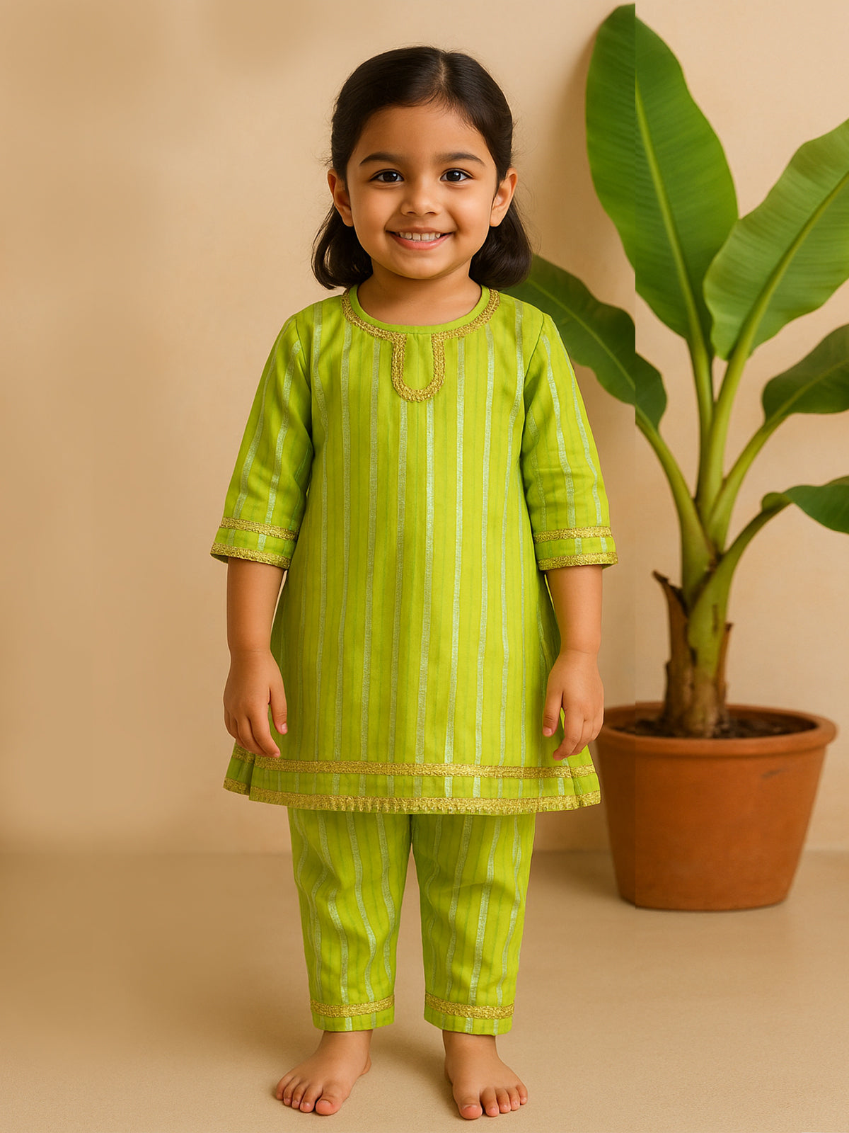 Girls Kurta Pajama – Neon Colour - 75