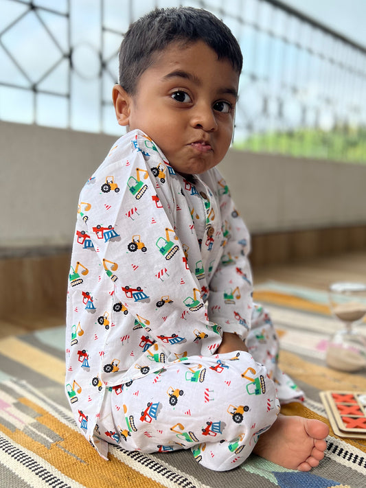 Unisex Night Dress - Vehicles Print - 53