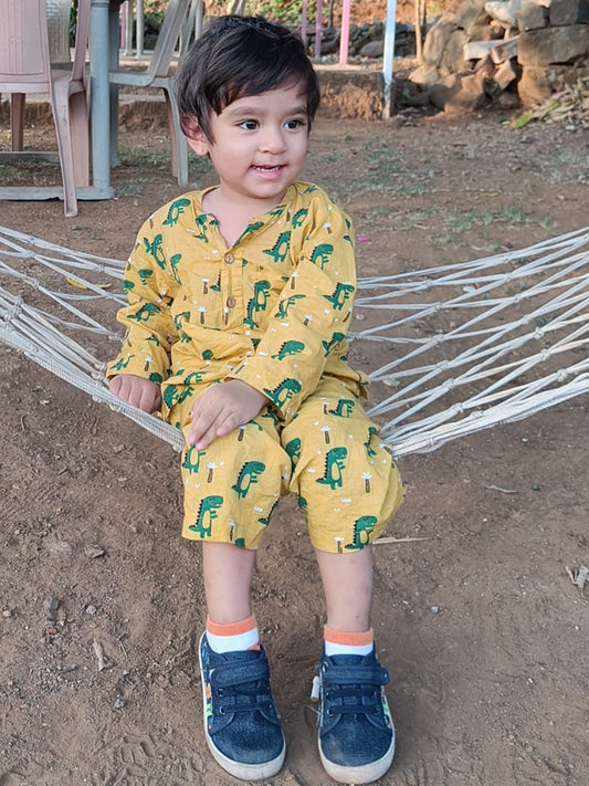 Unisex Night Dress - Dinosaur Print - 50