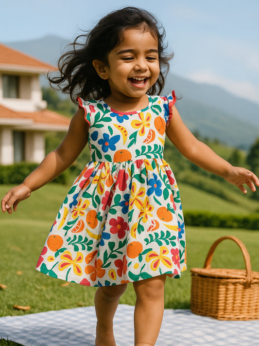 Girls Floral Fiesta Dress - 83