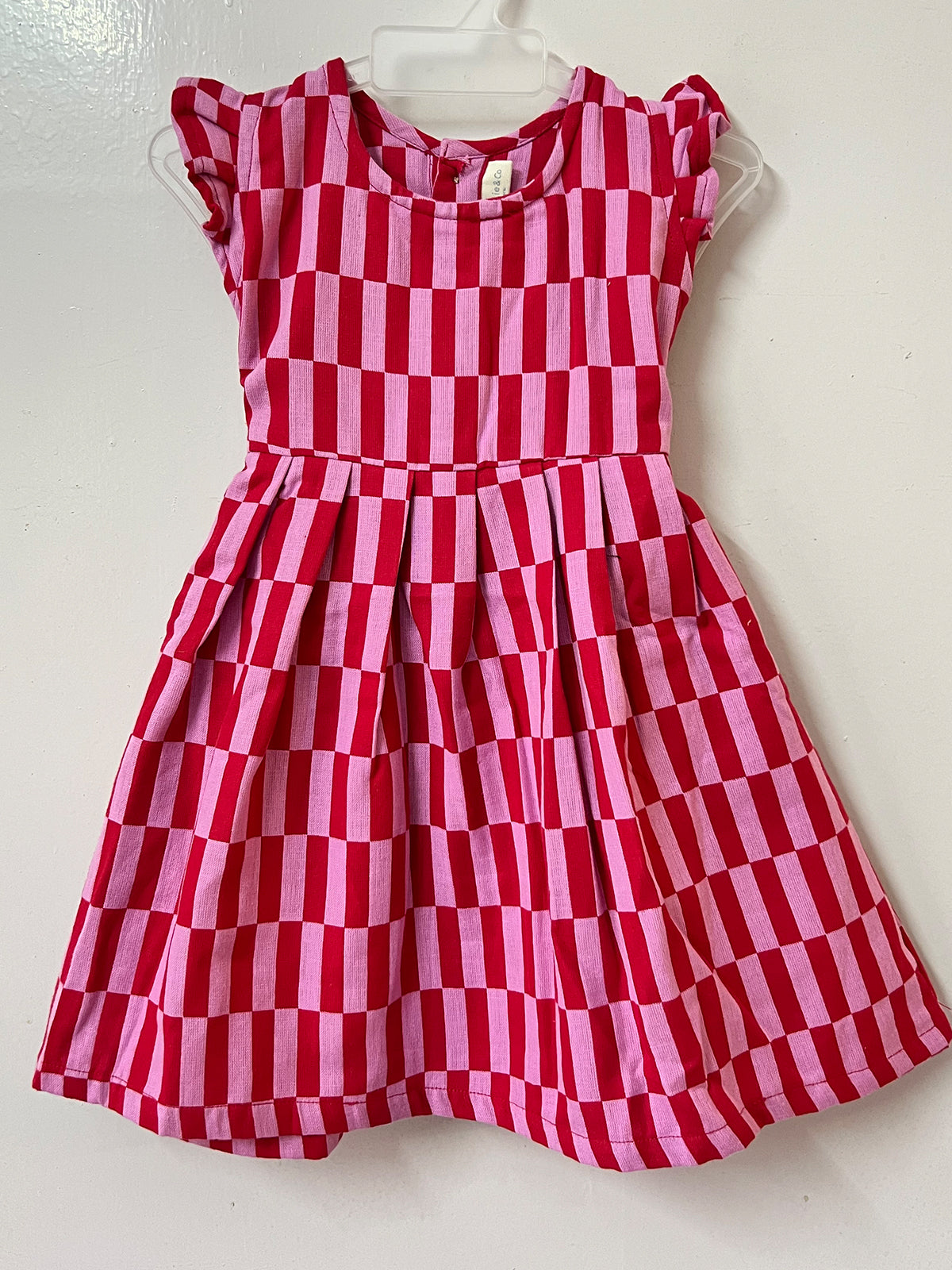 Girls Muslin Candy Check Dress - 81