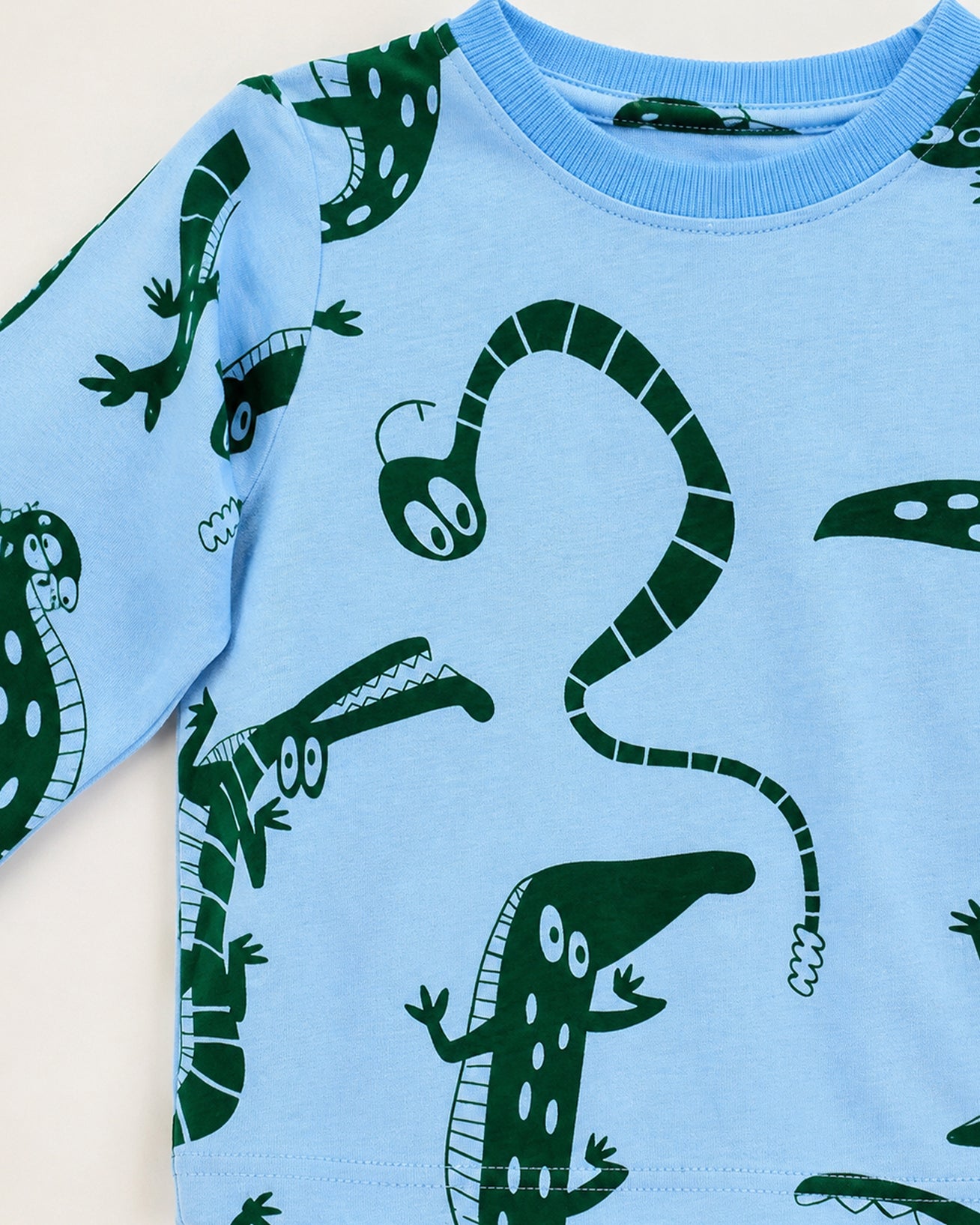 Crocodile Crew Pajama Set For Unisex - 143