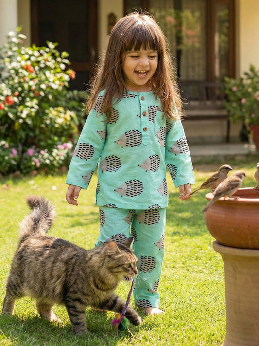 Unisex Night Dress - Hedgehog Print - 90