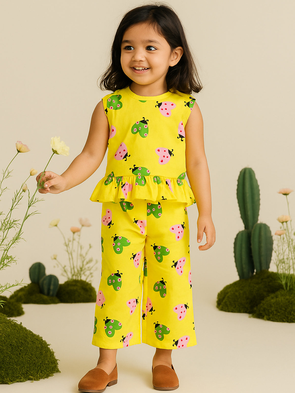 Girls Palazzo Pant - LoveBug - 84