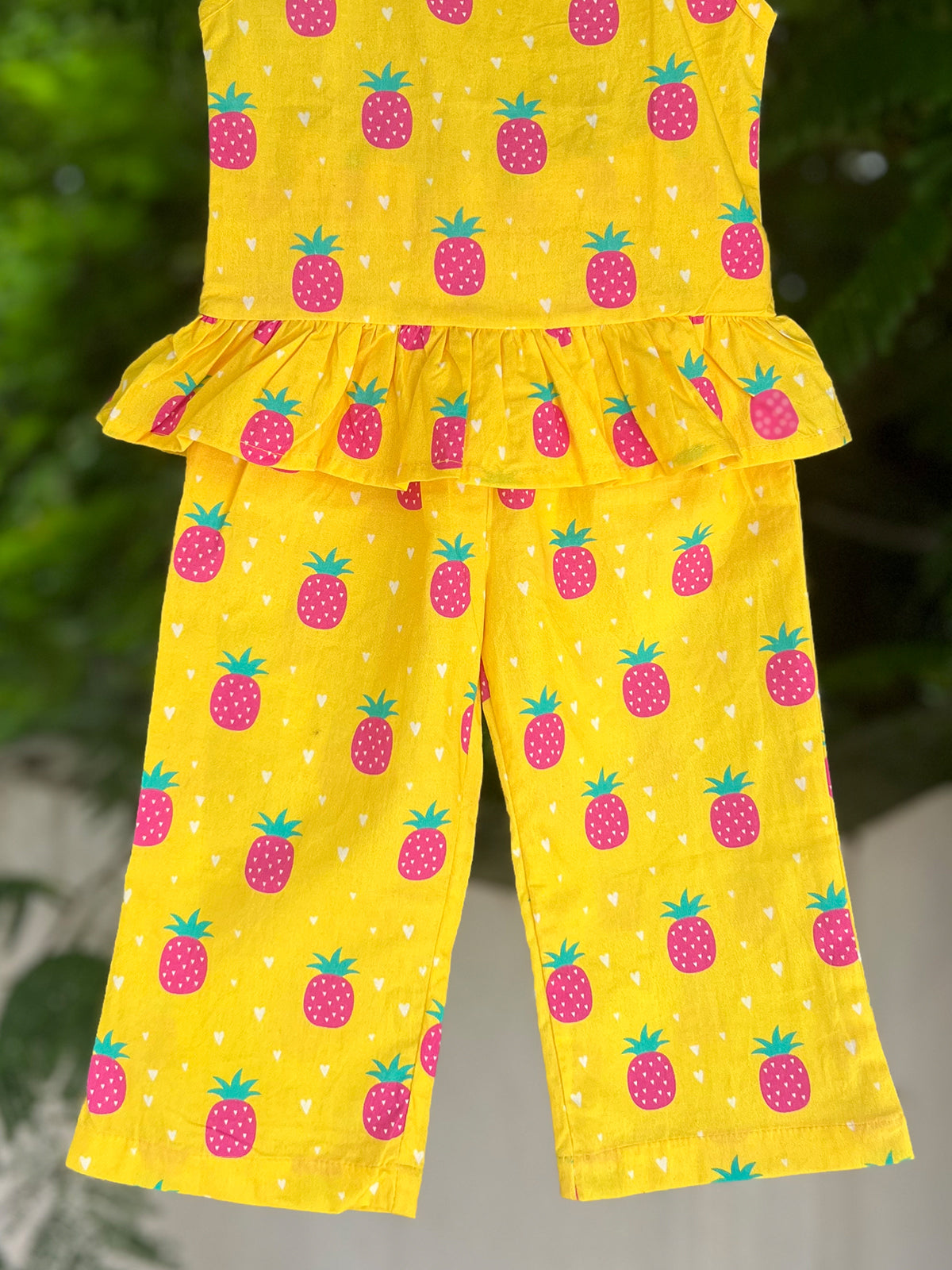 Girls Palazzo Pant - Pineapple Print - 55
