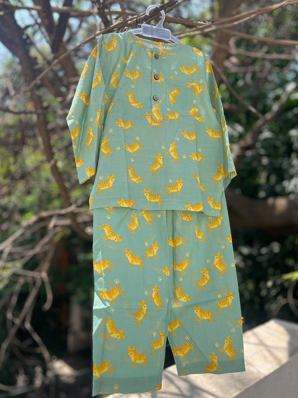 Unisex Night Dress - Cat Print - 46