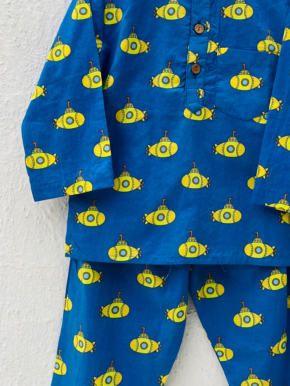 Unisex Night Dress - Submarine Print - 54