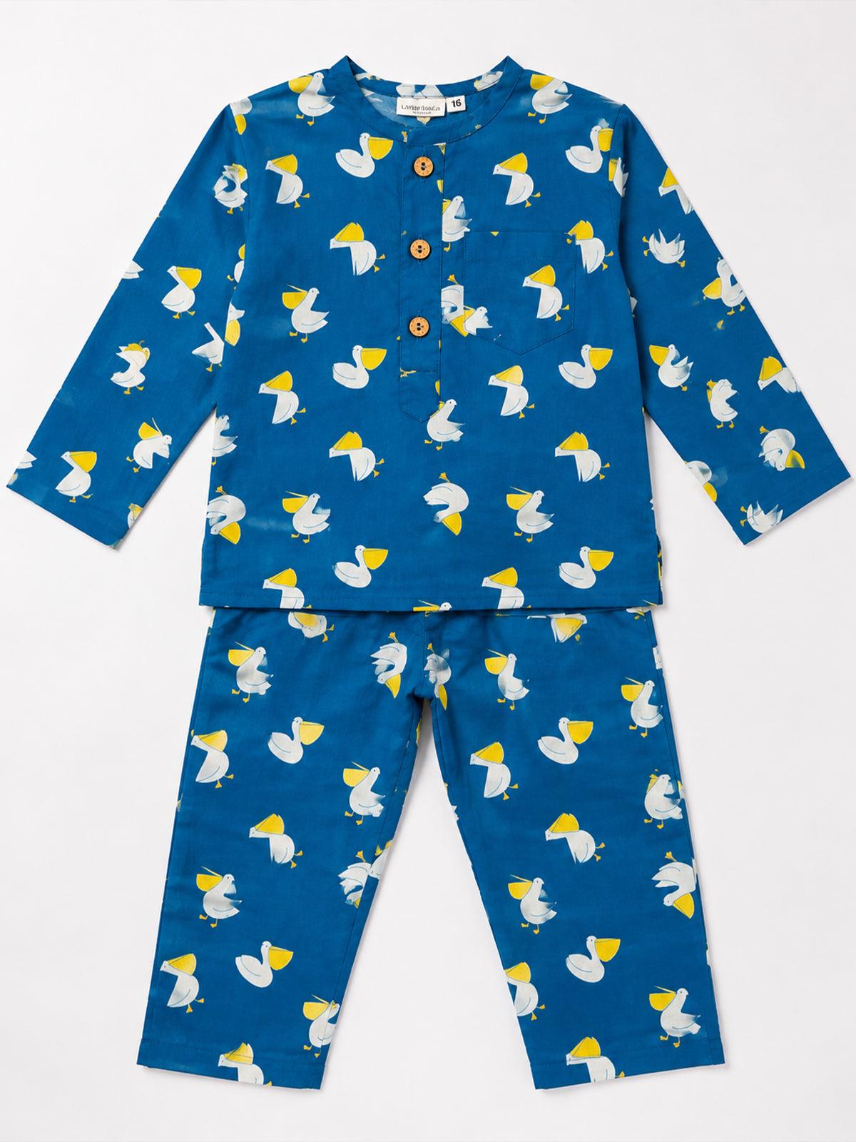 Unisex Night Dress - Pelican Print - 133