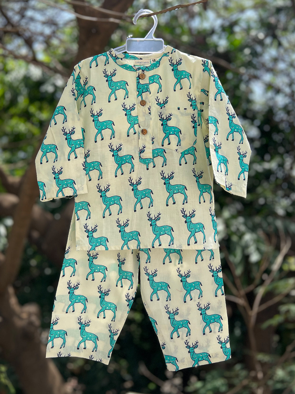 Unisex Night Dress - Deer Print 114