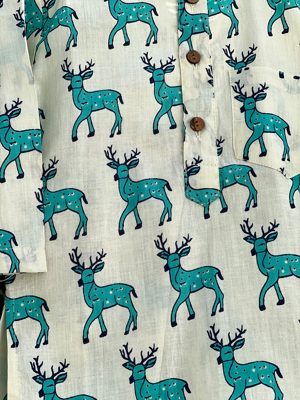 Unisex Night Dress - Deer Print 114