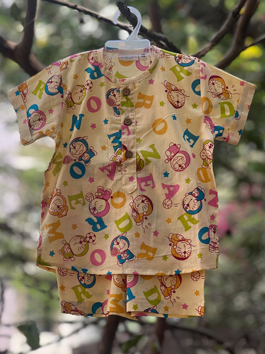 Unisex Co-ord Set –Doremone Print - 105
