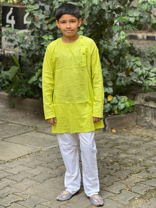 Boys  Green Kurta Pajama Set - 27