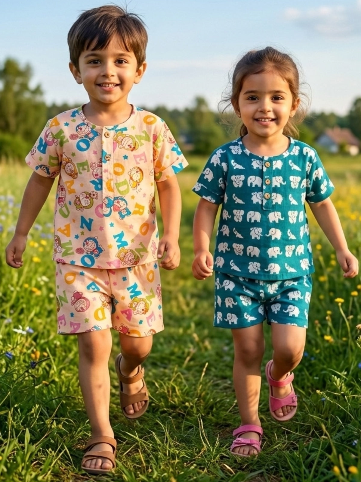 Unisex Co-ord Set –Doremone Print - 105
