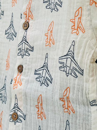 Boys Co-ord Set - Airplane Print - 67
