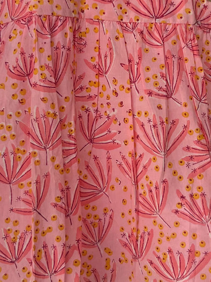 Angrakha Set For Girls - Flower Vally Peach Pink - 41