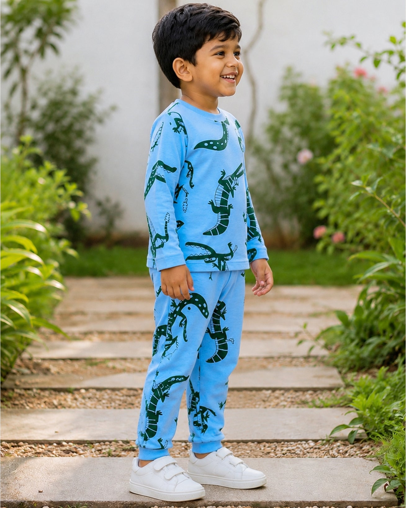Crocodile Crew Pajama Set For Unisex  - 143