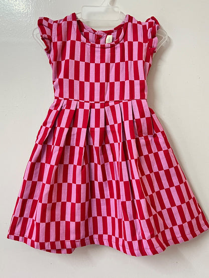 Girls Muslin Candy Check Dress - 81