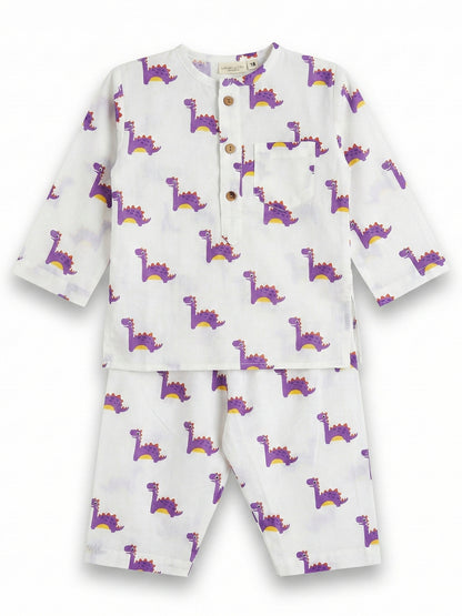 Unisex Night Dress - Dinosaur Print - 92