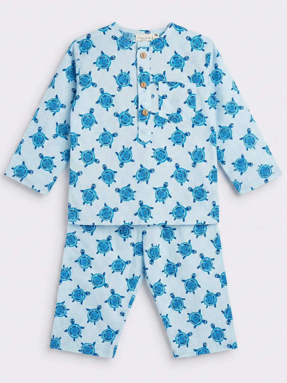 Unisex Night Dress - Turtle Print - 88
