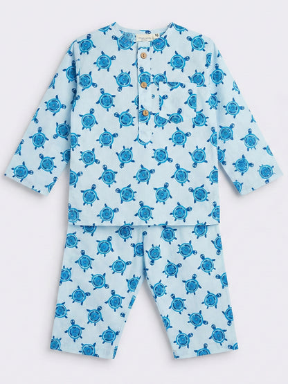 Unisex Night Dress - Turtle Print - 88