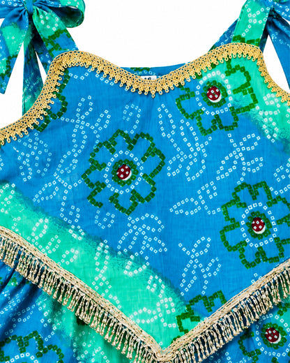 Girls Ethnic Palazzo Set - Bandhani 160