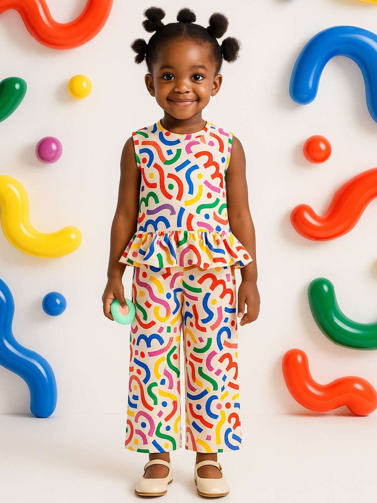 Girls Palazzo Pant - Color Pop - 85