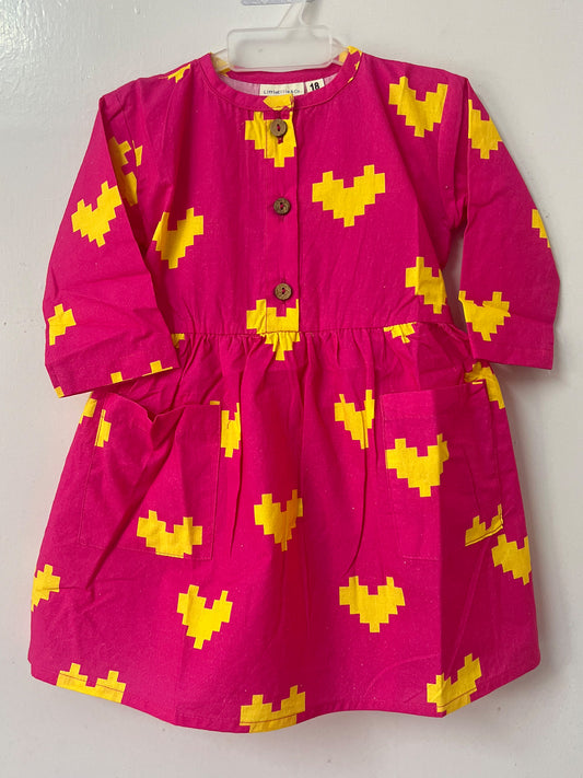 Pixie Heart Dress – Girls’ Cotton Frock - 97