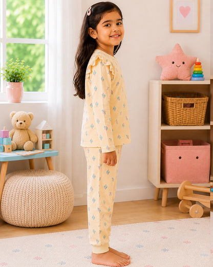 Little Planet Pajama Set For Girls  - 145