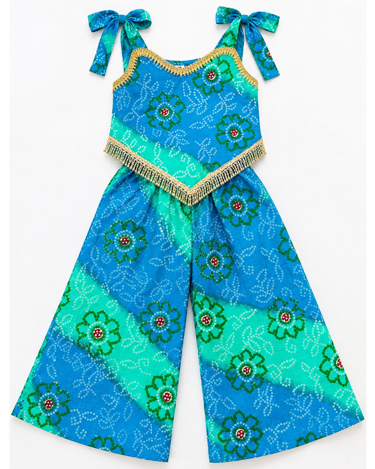 Girls Ethnic Palazzo Set - Bandhani 160
