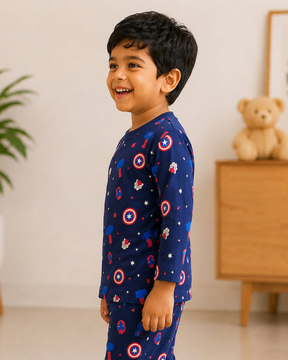 Tenny Avenger Pajama Set  For Unisex  - 141