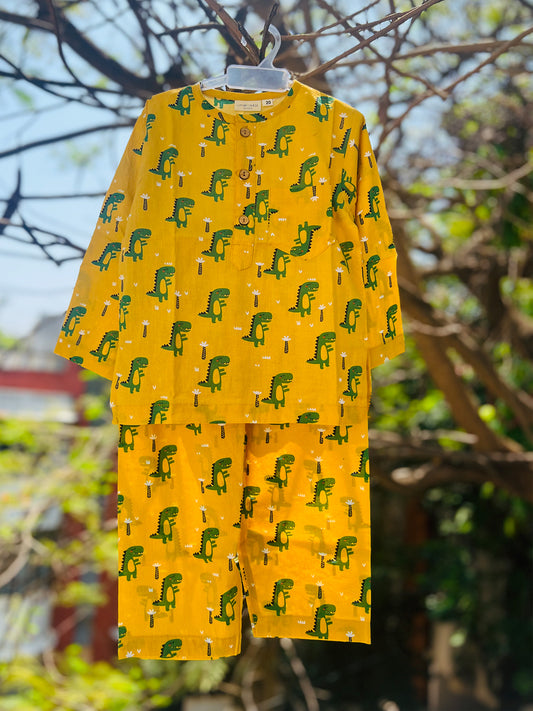 Unisex Night Dress - Dinosaur Print - 50