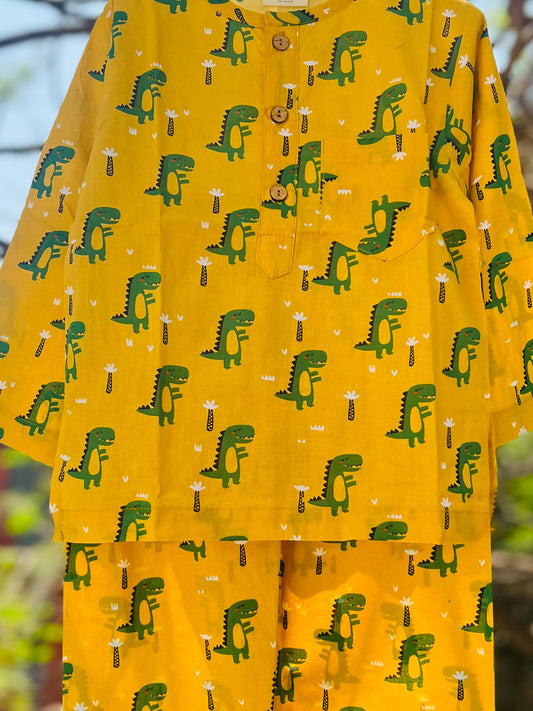Unisex Night Dress - Dinosaur Print - 50