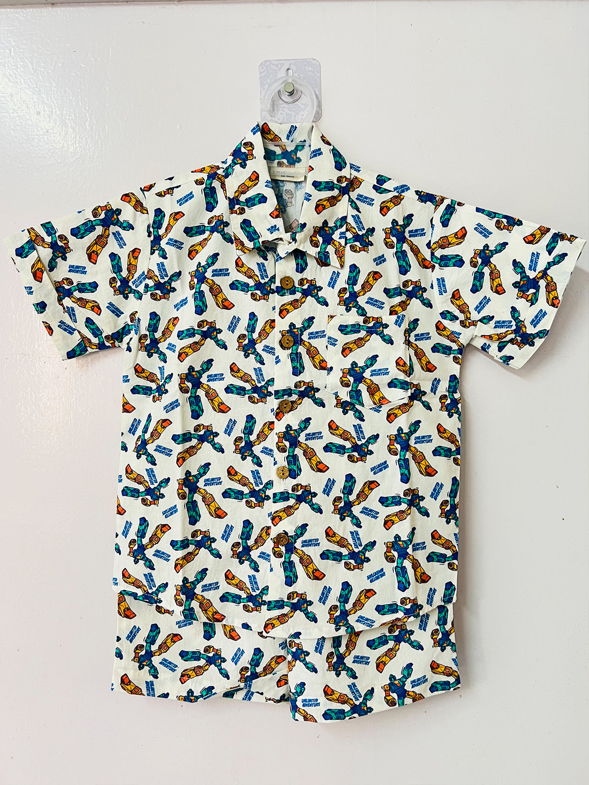 Boys Co-ord Set – Transformer Print - 100