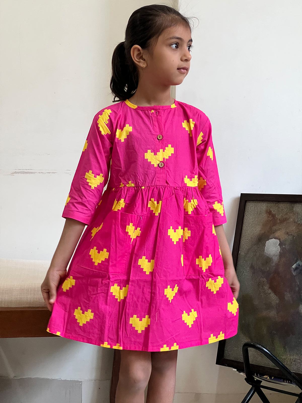 Pixie Heart Dress – Girls’ Cotton Frock - 97