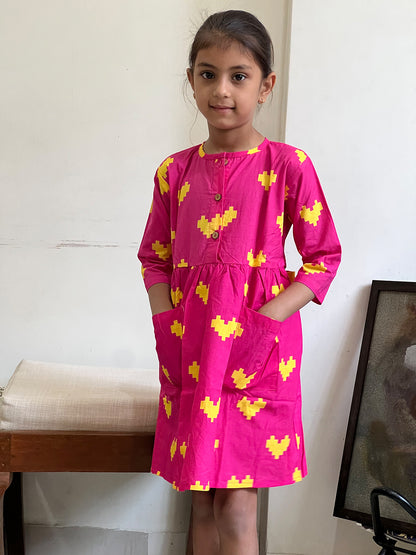 Pixie Heart Dress – Girls’ Cotton Frock - 97